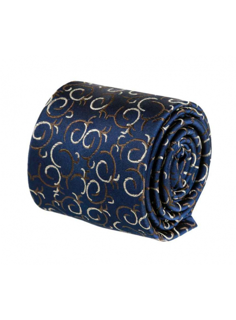 Hodvábna modrá kravata V.I.P. ORSI 7,5 cm - All4Men.sk
