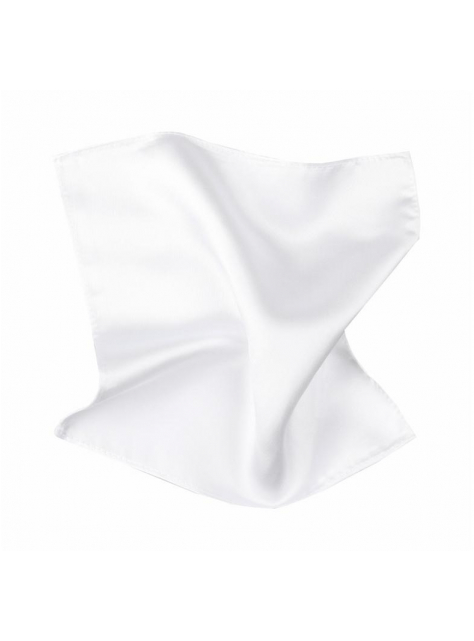 Biela vreckovka do saka saténová ORSI - All4Men.sk