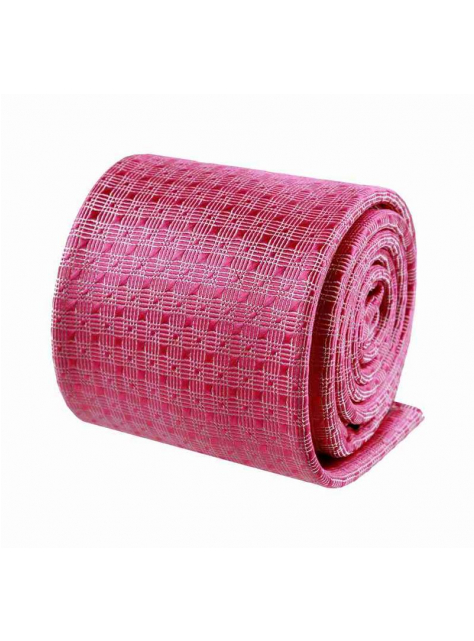 Ružová pánska kravata ORSI zamatový odlesk - All4Men.sk