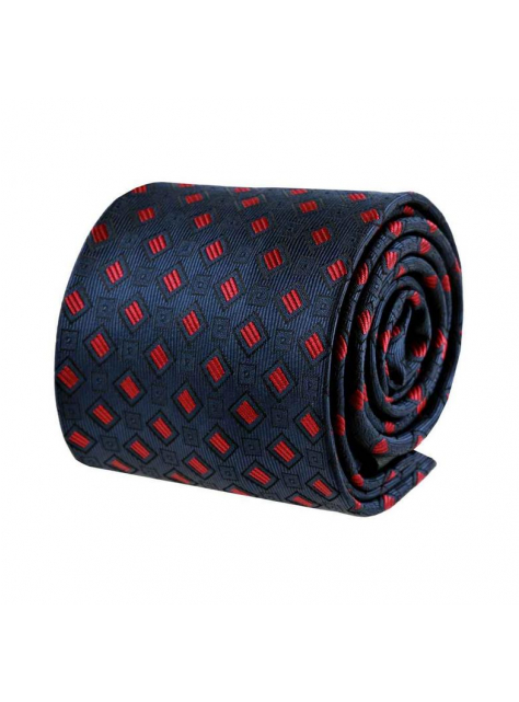 Pánska modro- červená kravata ORSI 7 cm - All4Men.sk