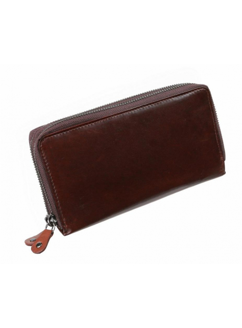 Listová dvojzipsová peňaženka hnedá MERCUCIO RFID 3311423 - All4Men.sk