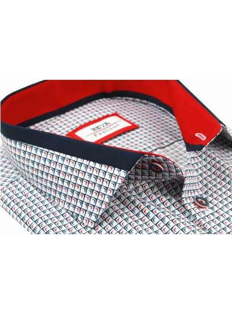 Ležérna pánska košeľa s krátkym rukávom BEVA KLASIK - All4Men.sk