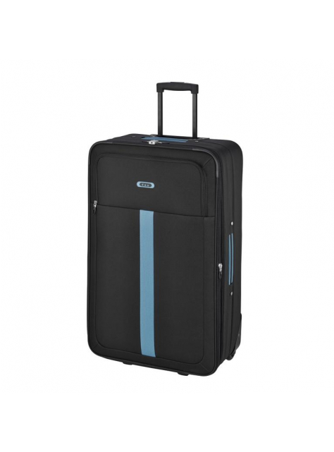 Veľký cestovný kufor D&N čierno-modrý 3,2 kg - All4Men.sk