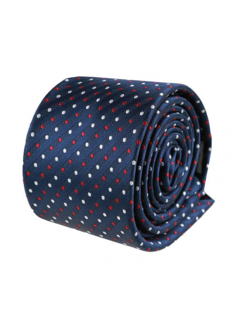 Tmavomodrá pánska SLIM kravata ORSI 226 - All4Men.sk