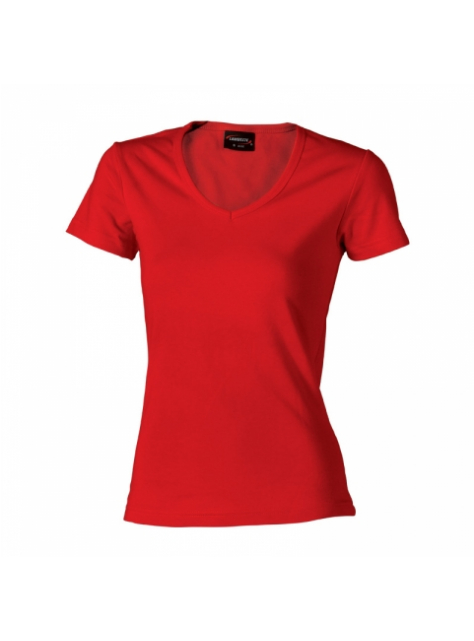 Červené dámske tričko z mäkkej bavlny veľ. M - All4Men.sk