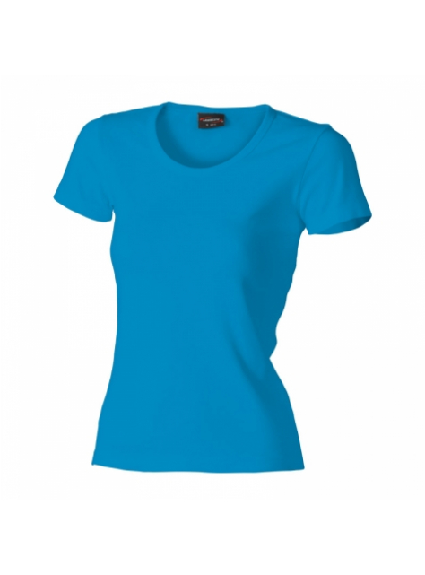 Dámske bavlnené tričko azúrovo-modré veľ. L - All4Men.sk