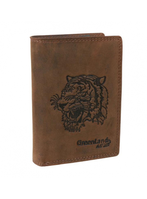 Pánska peňaženka z brúsenej kože GREENLAND RFID tiger - All4Men.sk