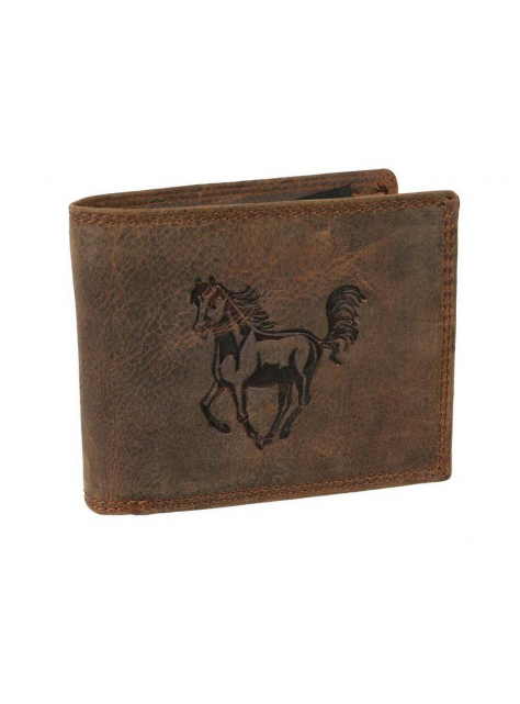 Pánska peňaženka s brúseným povrchom RFID GREENLAND kôň - All4Men.sk
