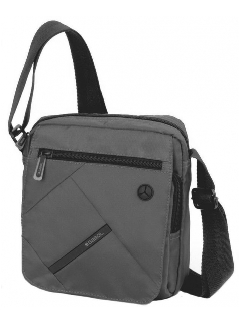 Príručná textilná taška na rameno GABOL TWIST šedá - All4Men.sk
