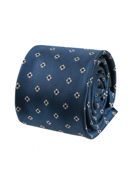 Elegantná modrá pánska kravata 6,5 cm ORSI (mikropolyester) - All4Men.sk