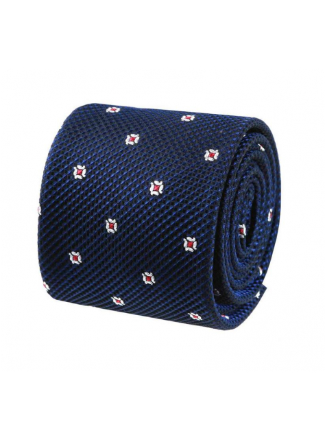 Luxusná modrá kravata z hodvábu ORSI 6,5 cm - All4Men.sk