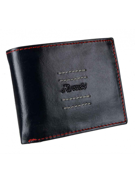 Pánska kožená peňaženka na šírku s prešívaním MERCUCIO RFID - All4Men.sk