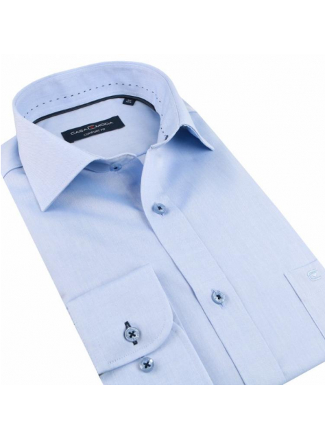Luxusná bavlnená košeľa modrá CASAMODA COMFORT (non iron) - All4Men.sk