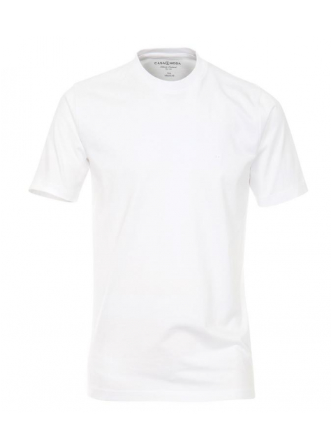 Pánske biele tričko CASAMODA Comfort okrúhly výstrih 2-balenie - All4Men.sk