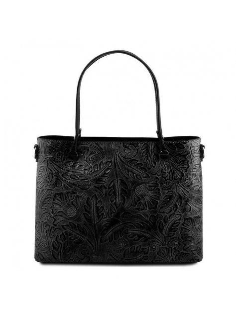 Luxusná dámska kabelka s potlačou TUSCANY ATENA čierna - All4Men.sk