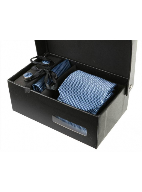 Modrý kravatový set ORSI EXCLUSIVE 3- dielny - All4Men.sk