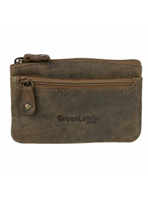 Veľká kožená kľúčenka a puzdro na karty s RFID GREENLAND  - All4Men.sk