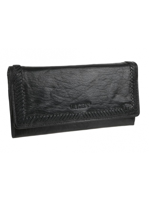 Dámska elegantná listová peňaženka LAGEN čierna 9772 - All4Men.sk