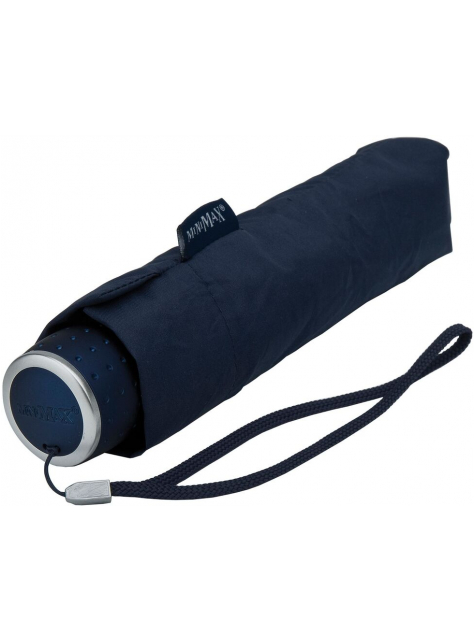 Skladací dáždnik MiniMax jednofarebný tmavomodrý  - All4Men.sk