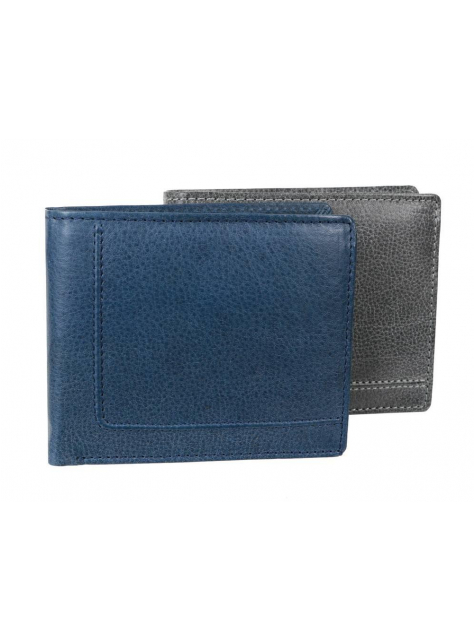Peňaženka RFID s vnútornou prackou MERCUCIO modrá koža - All4Men.sk