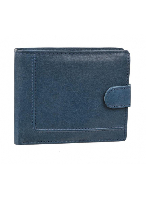 Bezpečnostná peňaženka s prackou MERCUCIO modrá koža - All4Men.sk