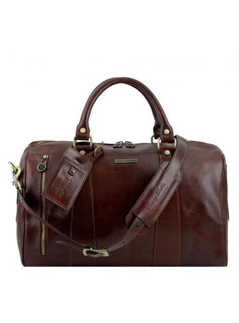 Luxusná cestovná taška TL VOAGER 42x24 menšia, hnedá - All4Men.sk