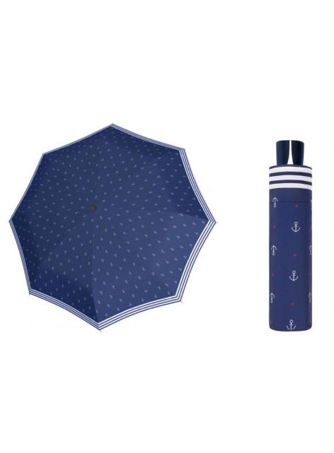 Dámsky dáždnik DOPPLER s UV filtrom manuálny, modrý  - All4Men.sk