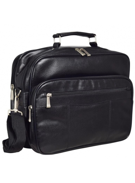 Pracovná taška veľká 39x30x19, čierna koženka - All4Men.sk