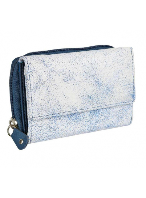 Exkluzívna peňaženka biela s modrým mramorovaním - All4Men.sk
