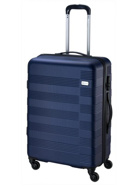 Veľký cestovný kufor 96 l, škrupinový, modrý - All4Men.sk