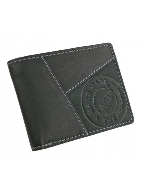 Pánska štýlová peňaženka s potlačou LAGEN, čierna - All4Men.sk