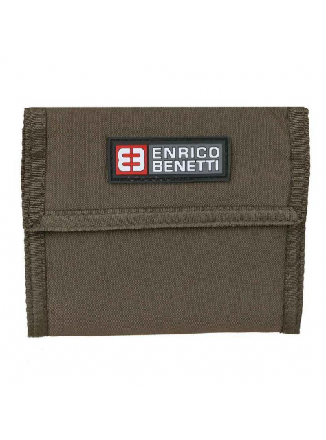 Textilná peňaženka ENRICO BENETTI, hnedá - All4Men.sk