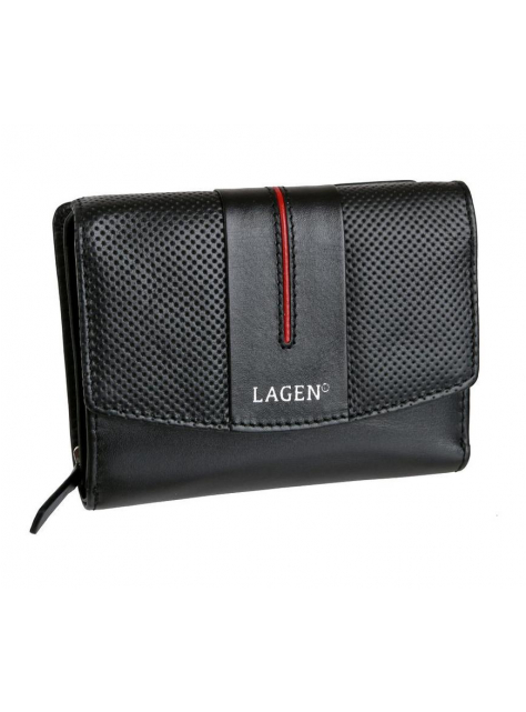 Dámska peňaženka s veľkým mincovníkom LAGEN, čierna - All4Men.sk