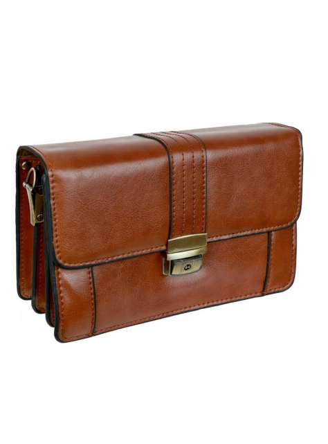 Elegantná pánska etue na doklady, koža hnedá - All4Men.sk