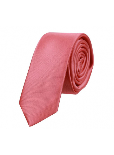 Ružovo-koralová slim kravata 4,5 cm - All4Men.sk