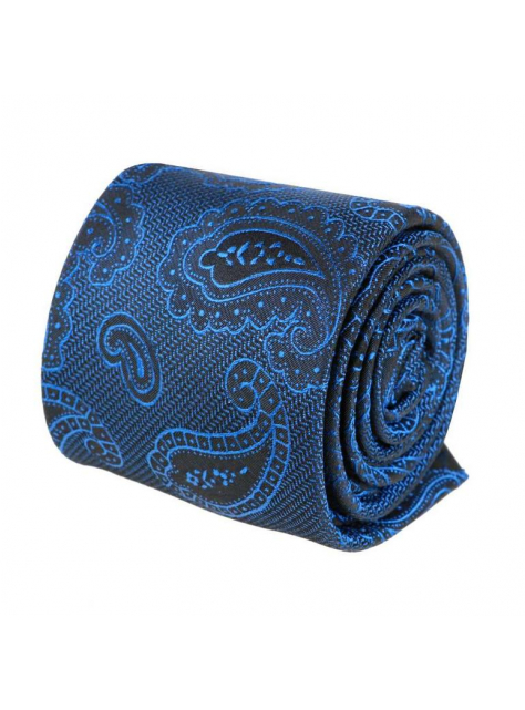 Luxusná kravata ORSI V.I.P hodváb, modro-čierna - All4Men.sk