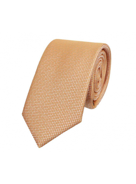 Oranžová kravata s perleťovým odleskom, slim 6 cm - All4Men.sk