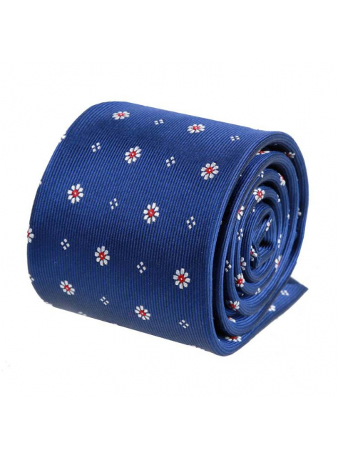 Luxusná hodvábna V.I.P kravata, modrá so vzorom - All4Men.sk