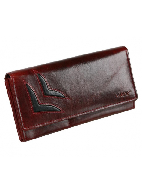 Bordová exkluzívna listová peňaženka LAGEN 6011 - All4Men.sk