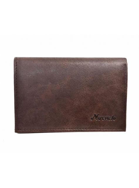 Peňaženka s euromincovníkom MERCUCIO, stredná hnedá  - All4Men.sk