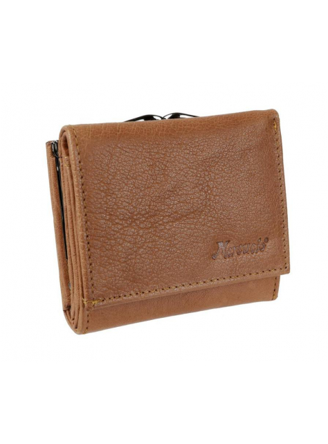 Dámska mini peňaženka so sponou, hnedá camel (krabička) - All4Men.sk