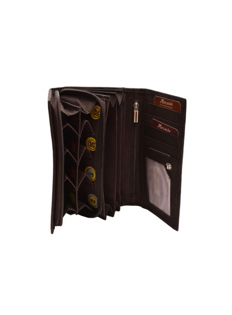 Peňaženka s euromincovníkom 2311642, hnedá - All4Men.sk