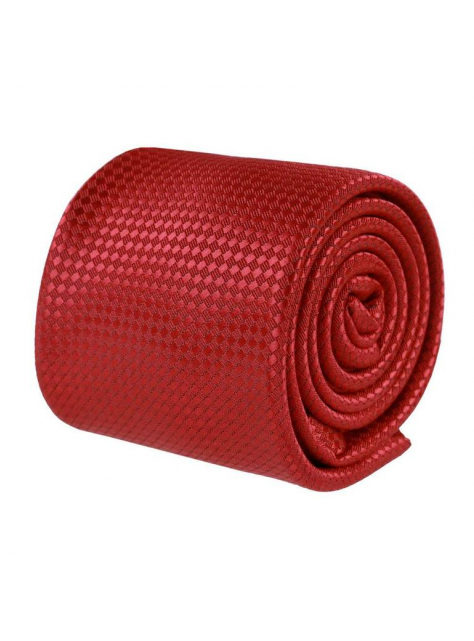 Červená kravata ORSI s tkaným vzorom 7 cm - All4Men.sk