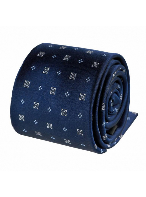 Luxusná V.I.P. kravata ORSI modrá vzor - All4Men.sk
