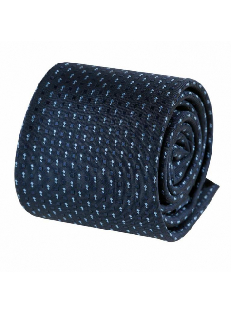 Biznis kravata ORSI, tmavá modrá so vzorom 7 cm - All4Men.sk