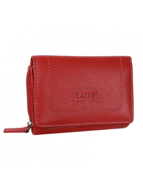 Červená dámska peňaženka LAGEN koža - All4Men.sk