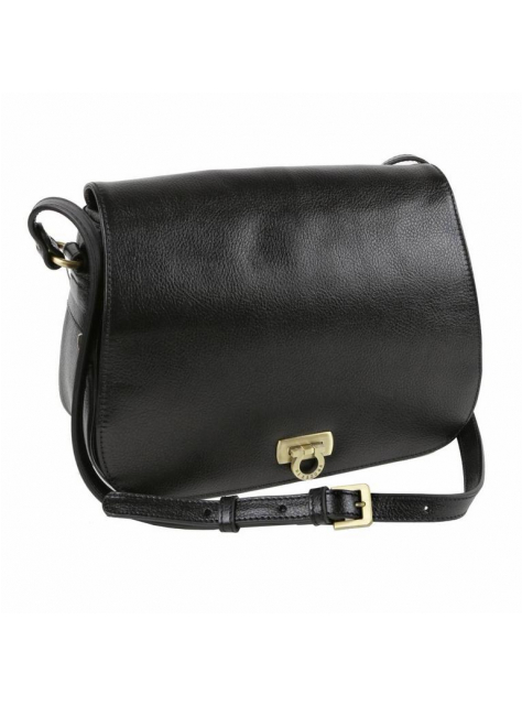 Luxusná čierna kabelka HEXAGONA 28x20 cm koža - All4Men.sk