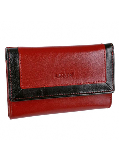Elegantná červená peňaženka LAGEN pre 11 kariet - All4Men.sk