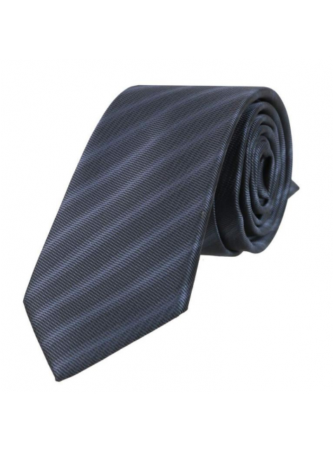 Slim kravata s prúžkami, šedá antracitová 6 cm - All4Men.sk