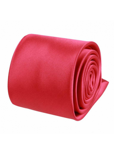 Červeno-ružová saténová kravata 7 cm - All4Men.sk